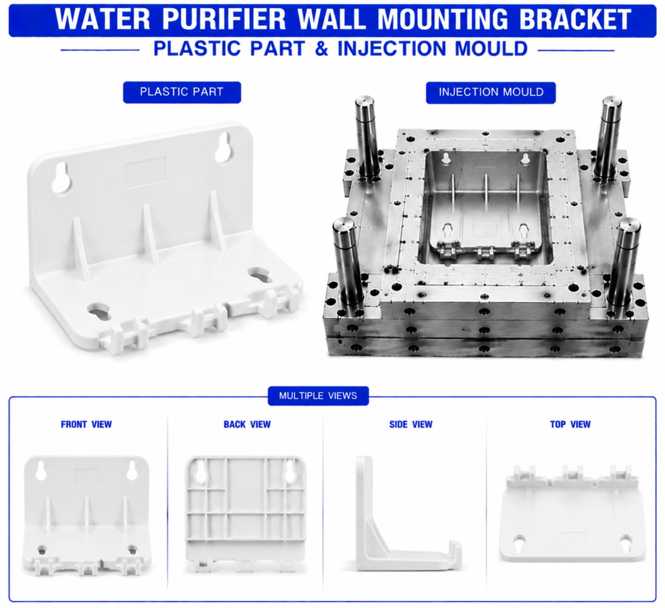 Water Purifier Plastic Wall Mounting Bracket